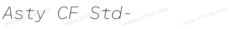 Asty CF Std字体转换 Asty CF Std字体转换